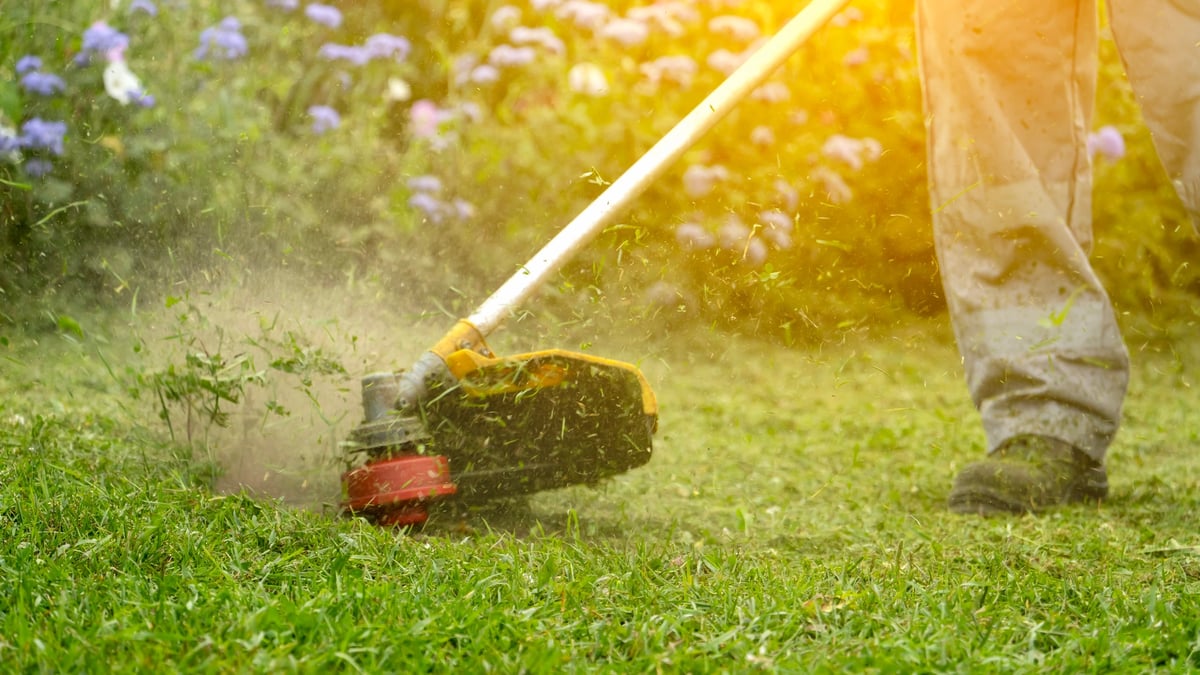 A dedicated Divots gardener carefully tending to a garden plot